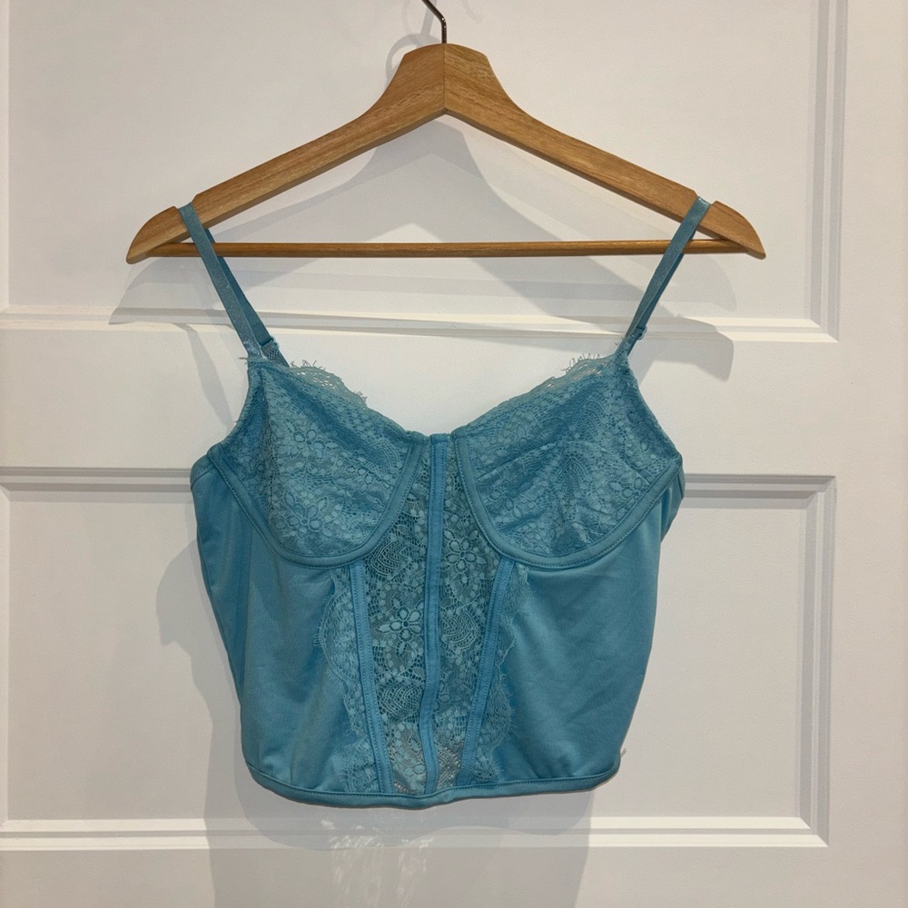 Blue Corset Top